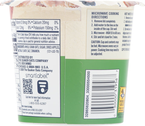 Quaker Express Cup Apple & Cinnamon 1.51 OZ
