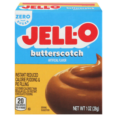 Jell-O Mix Pudding Instant Sugar Free Butterscotch - 1 OZ 24 Pack