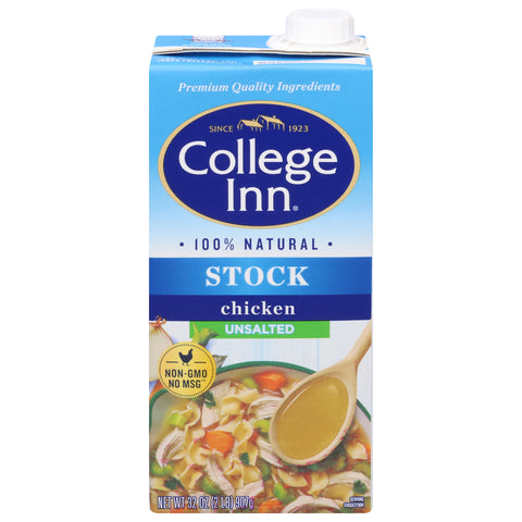 College Inn Bold Unsalted Chicken Stock 32 OZ
