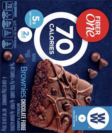 Fiber One 90 Calorie Brownies Chocolate Fudge 5.34 OZ