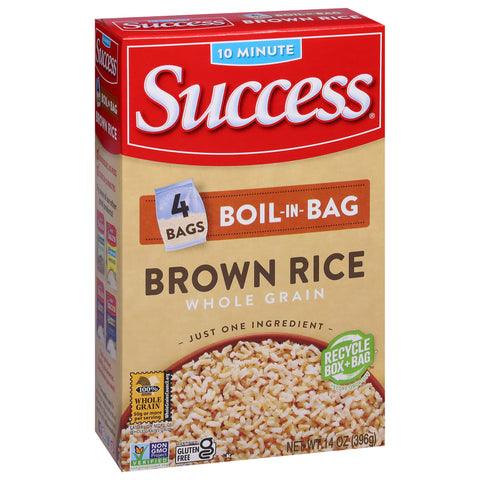 Success Rice Boil In Bag Brown 14 OZ
