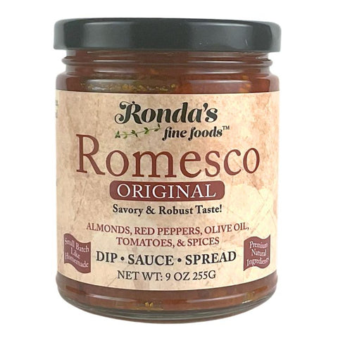 Ronda's Fine Foods Original Romesco Dip/Spread/Topping/Sauce - 9 OZ 12 Pack