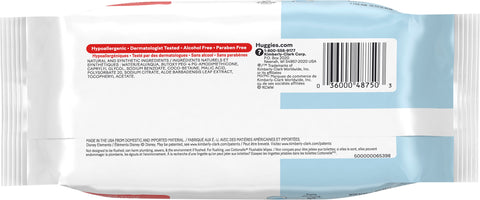 Huggies Simply Clean Unscented Baby Wipes, 1 Flip-Top Pack (64 Wipes Total)