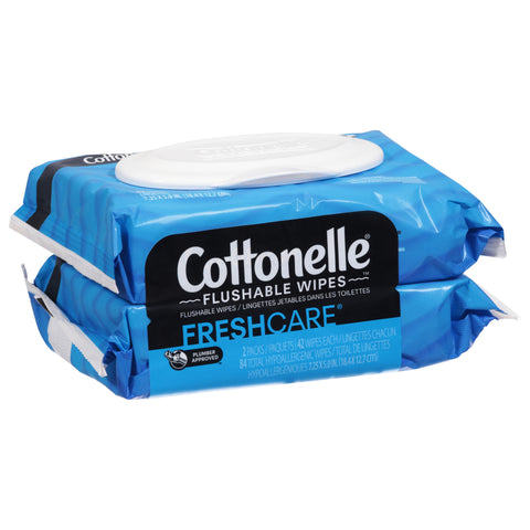 Cottonelle Freshcare Flushable Wipes 2 ea