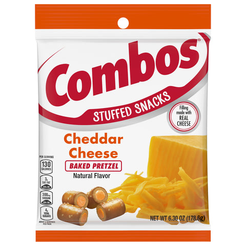 Combos Snacks Cheddar Cheese Pretzel 6.3 OZ