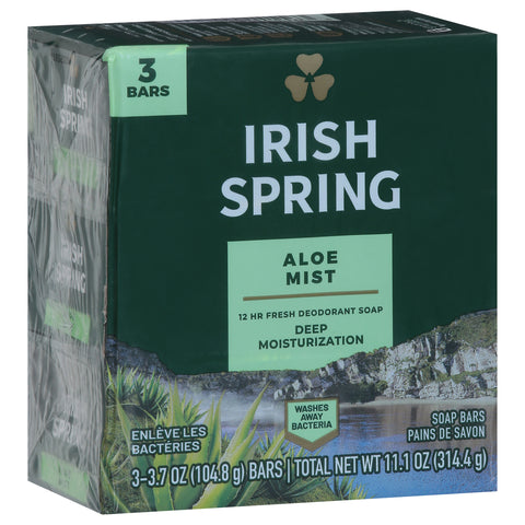 Irish Spring Soap Bar Aloe Mist 11.1 OZ
