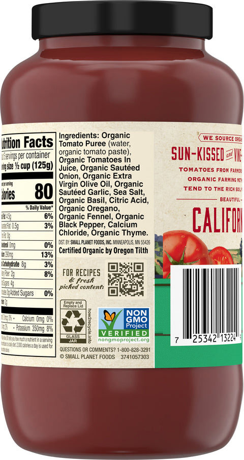 Muir Glen Org Italian Herb Pasta Sauce 23.5 OZ
