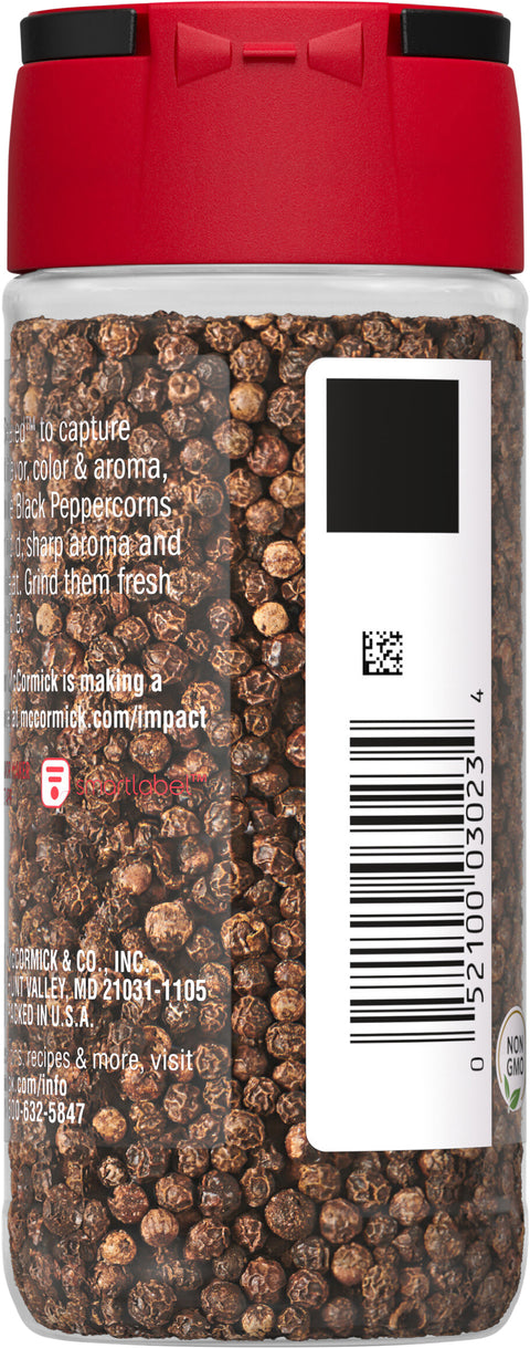 McCormick Black Pepper Whole 1.87 OZ