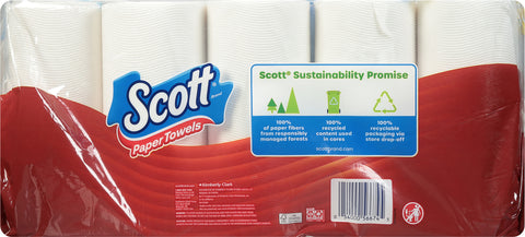 Scott One-Ply Choose-A-Sheet Fast Absorbing Double Rolls Paper Towels 15 Rolls