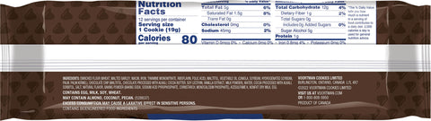 Voortman Bakery Sugar Free Fudge Brownie Chocolate Chip Cookies 8 OZ