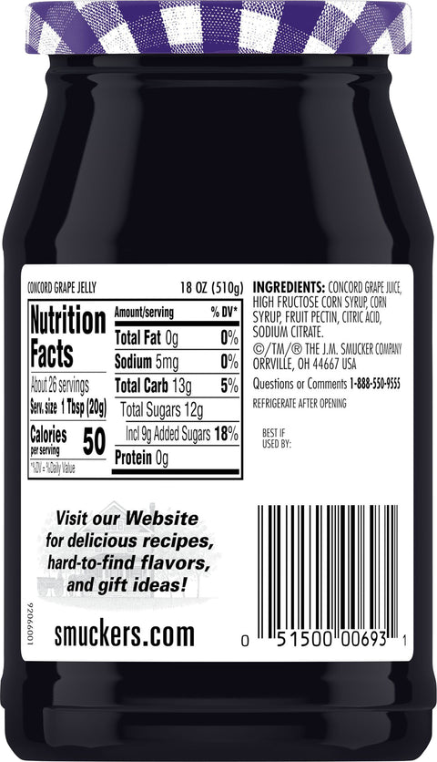 Smucker's Jelly Grape 18 OZ