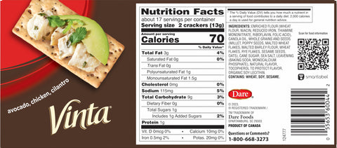 Dare Vinta Crackers 7.9 OZ
