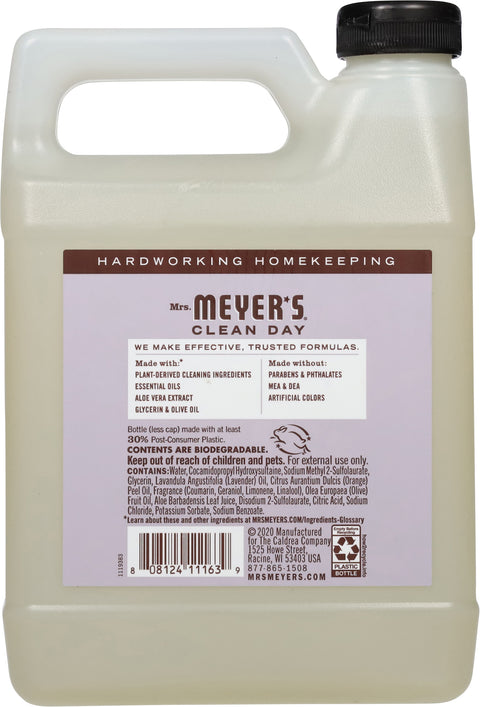 Mrs. Meyer's Clean Day Lavender Liquid Hand Soap Refill 33 FZ