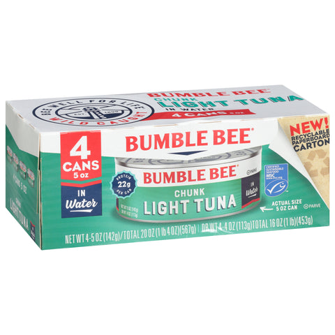 Bumble Bee Tuna Chunk Light In Water 20 OZ