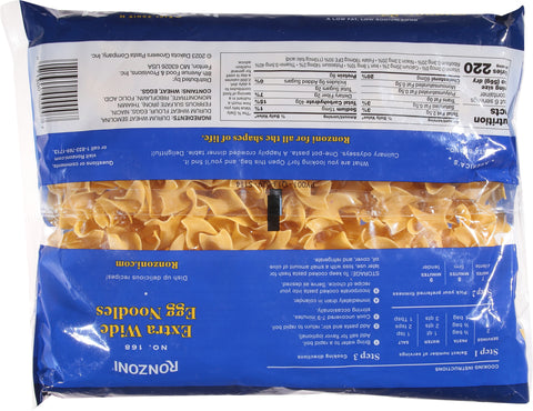 Ronzoni No.168 Extra Wide Egg Noodles 12 oz