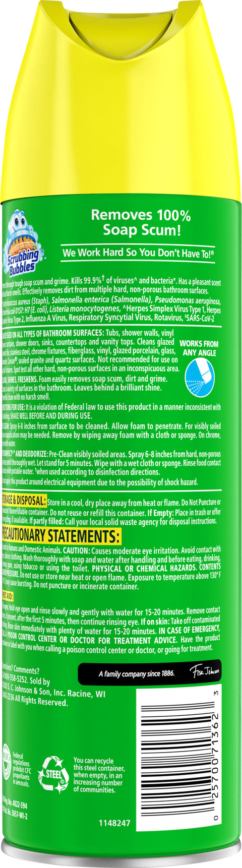 Scrubbing Bubbles Disinfectant Citrus Bath Cleaner 20 OZ