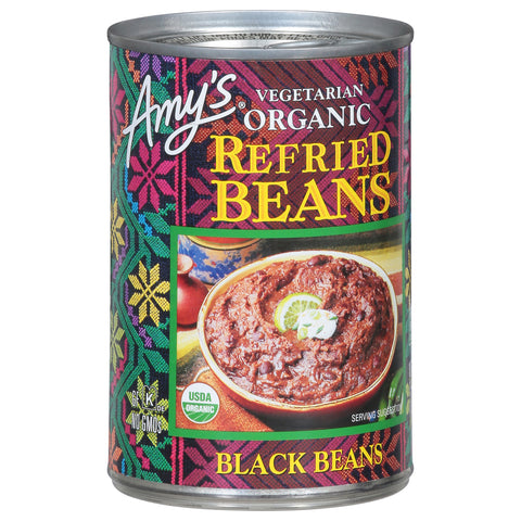 Amy's Organic Vegetarian Refried Black Beans 15.4 OZ