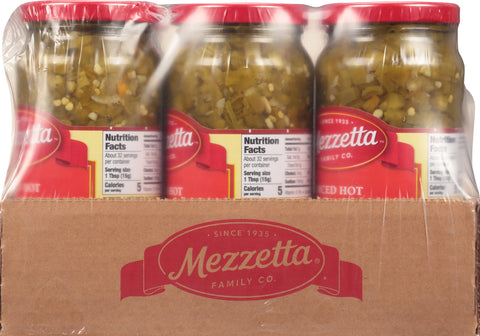 Mezzetta Diced Hot Jalapeno Peppers 16.0 OZ 6 Pack 16 FZ