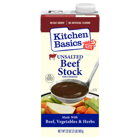 Kitchen Basics Unsalted Beef Stock 32 OZ