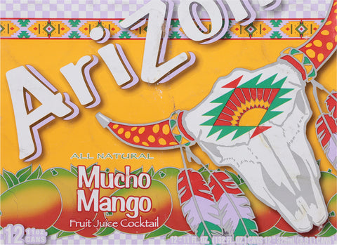 AriZona All Natural Mucho Mango Fruit Juice Cocktail 12