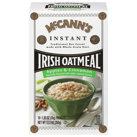McCann's Instant Irish Oatmeal Apple & Cinnamon 12.3 OZ