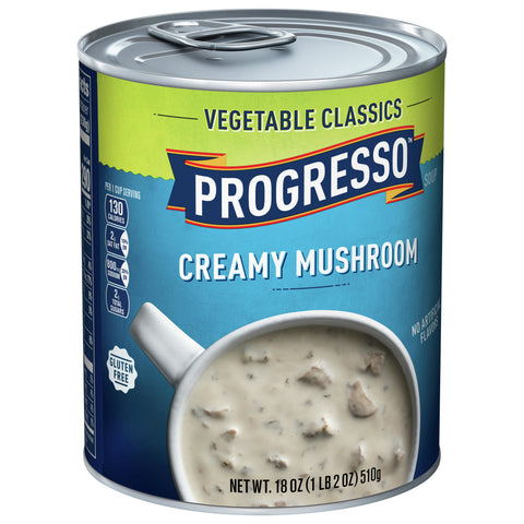 Progresso Vegetable Classics Soup Creamy Mushroom 18 OZ