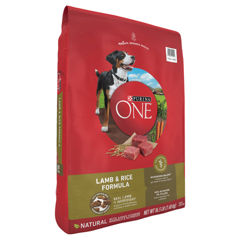 Purina One Dog Food Dry Lamb & Rice 16.5 LB