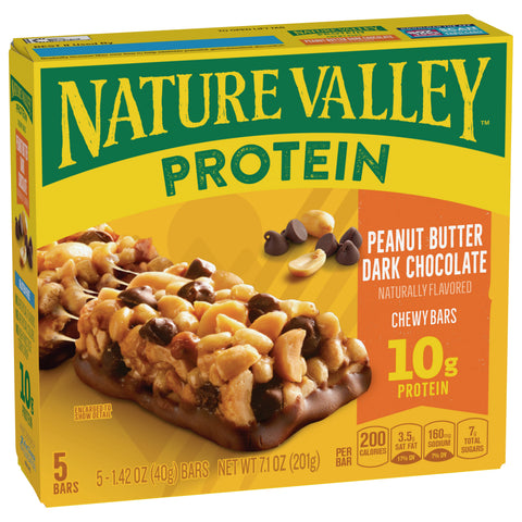 Nature Valley Protein Peanut Butter Dark Chocolate Chewy Bars 7.1 OZ