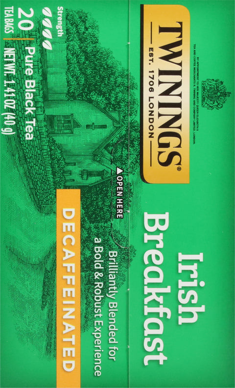 Twinings Irish Breakfast Decaf Black Tea 20 CT