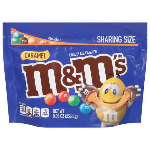 M&M's Caramel Chocolate Candies Sharing Size 9.05 oz - 8 Pack