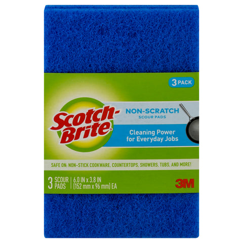 Scotch Brite 3 Pack Non-Scratch Scour Pads 3 ea - 10 Pack