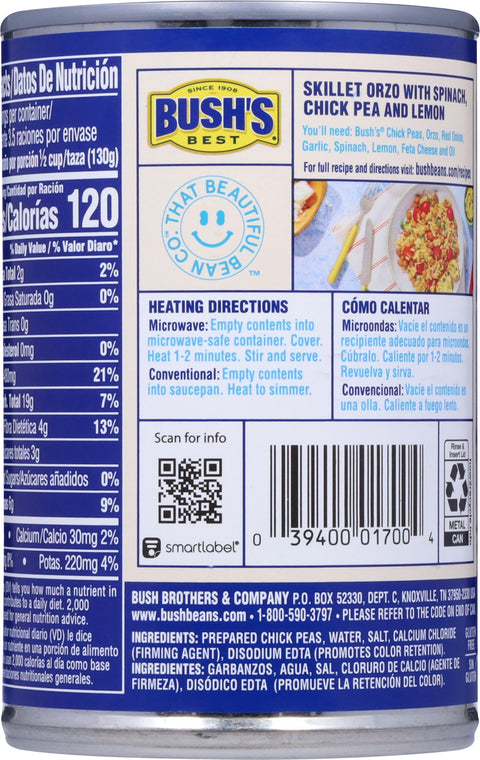 Bush's Beans Garbanzo 16 OZ