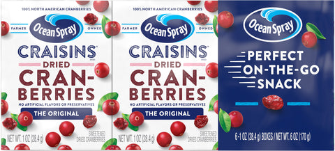 Ocean Spray Craisins Snack Pack 6 OZ