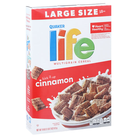 Quaker Cereal Life Cinnamon 18 OZ