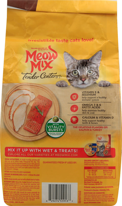 Meow Mix Tender Centers Salmon & Turkey 3 LB