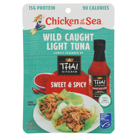 Chicken of the Sea Wild Caught Sweet & Spicy Light Tuna 2.5 oz - 12 Pack