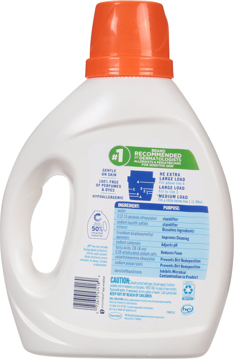 All Advanced Oxi Free Clear Detergent 73 fl oz