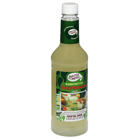 Master of Mixes Handcrafted Spicy Margarita Cocktail Mixer 33.8 FZ