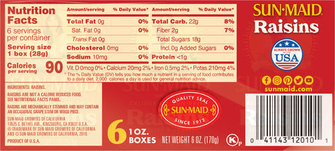 Sun-Maid Raisins 6 OZ