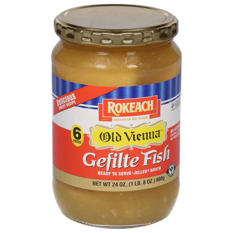 Rokeach Old Vienna Gefilte Fish 6 Piece 24 OZ