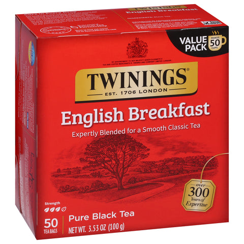 Twinings English Breakfast Black Tea 50 CT