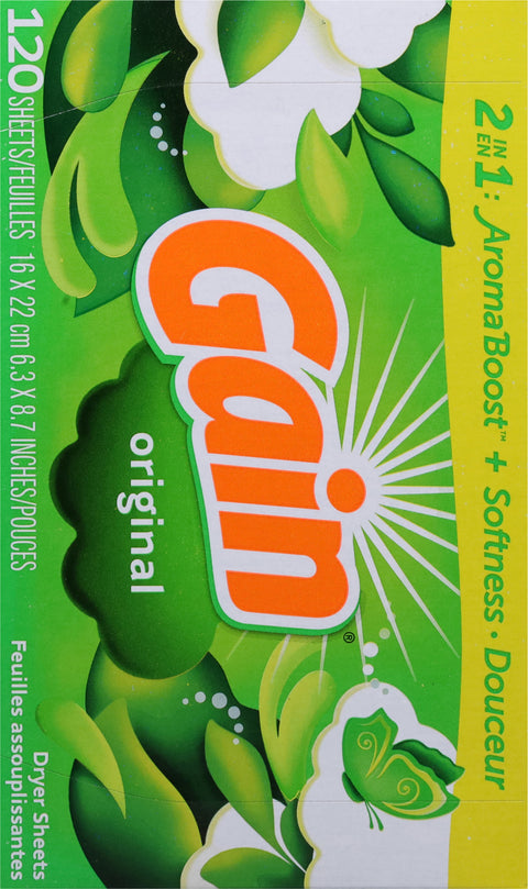 Gain Original Dryer Sheets 120 ea