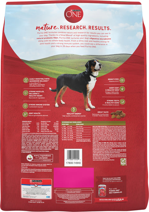 Purina One Dog Food Dry Lamb & Rice 16.5 LB
