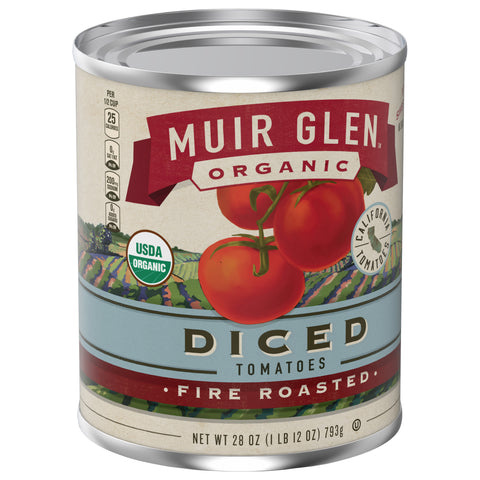 Muir Glen Organic Fire Roasted Diced Tomatoes 28 OZ