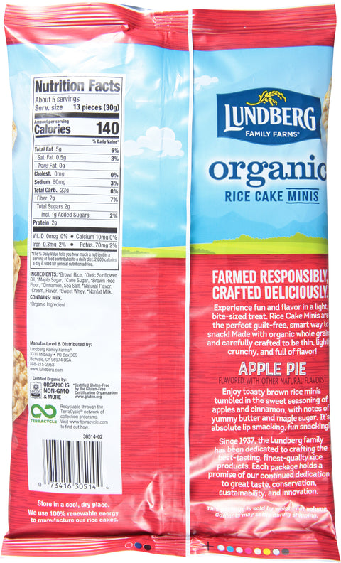 Lundberg Family Farms Apple Pie Rice Cake Minis 5 OZ