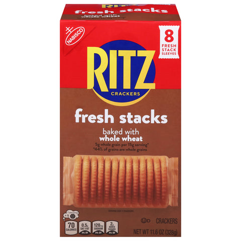 Ritz Fresh Stacks Whole Wheat Crackers 8 ea - 6 Pack