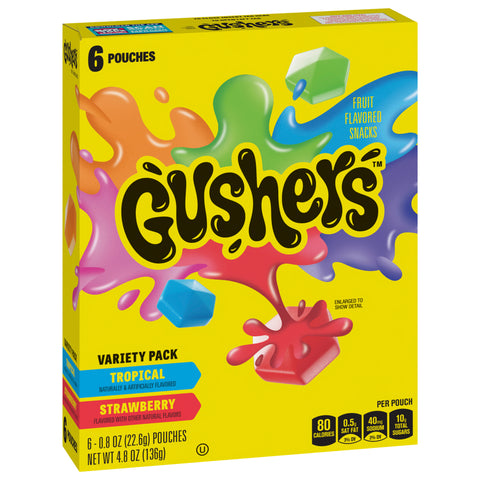 Betty Crocker Fruit Gushers Variety Pack 4.8 OZ
