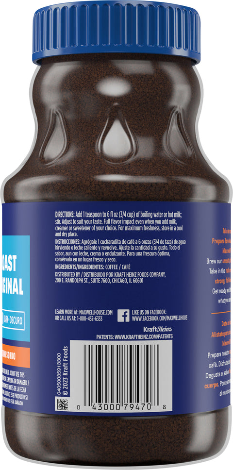 Maxwell House Original Roast Instant Coffee 12 OZ
