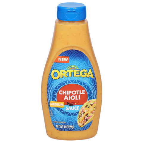 Ortega Chipotle Aioli Medium Sauce 9 OZ