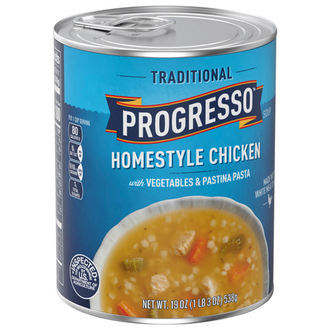 Progresso Traditional Soup Homestyle Chicken With Vegetables & Pearl Pasta 19 OZ